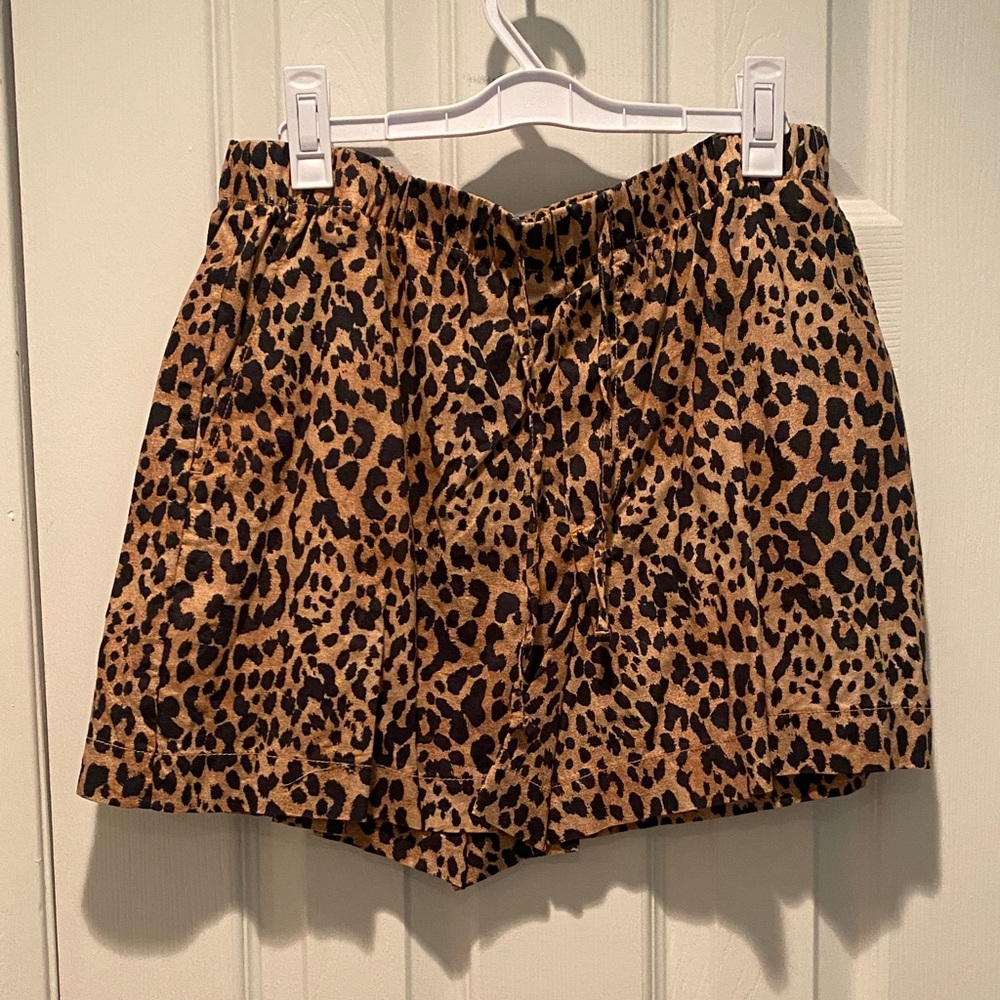 GAP Leopard Print High Waist Women's Shorts